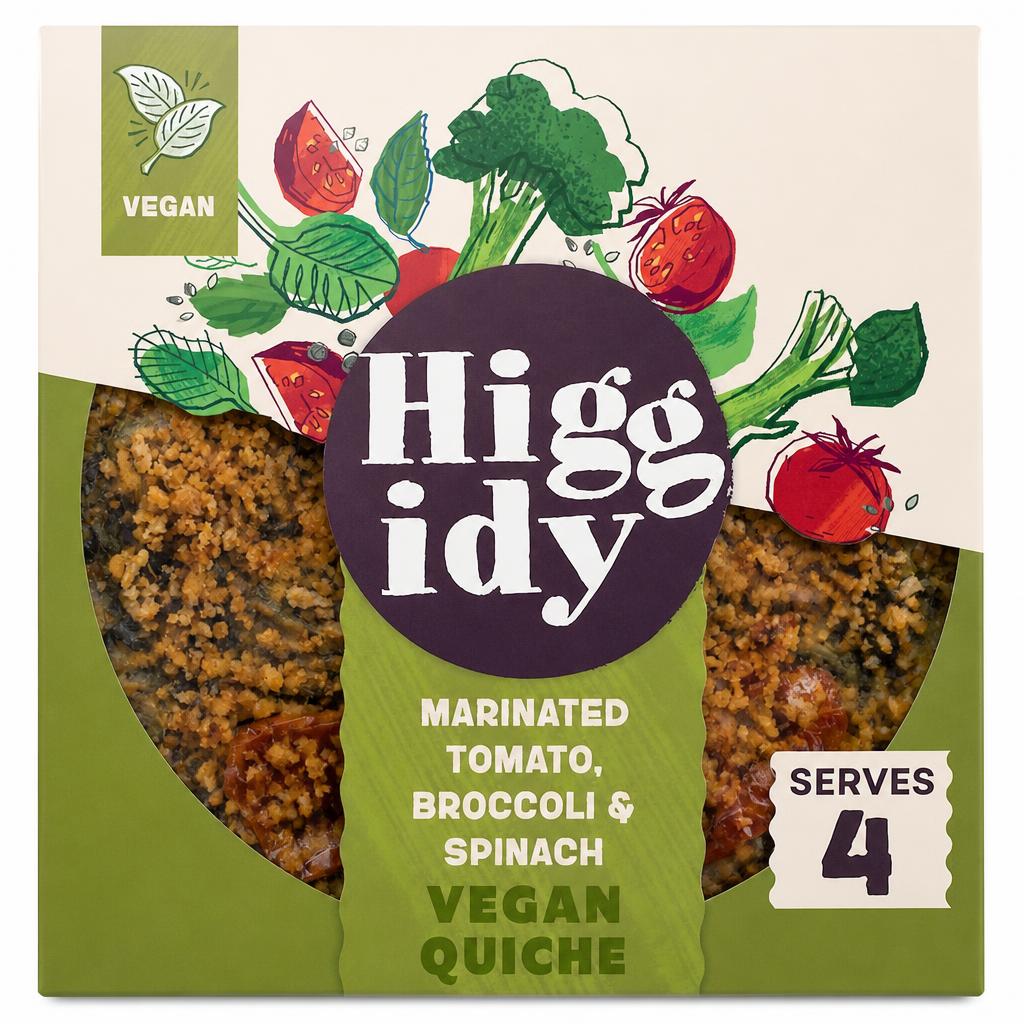 Higgidy Roasted Tomato, Broccoli and Spinach Quiche 380G