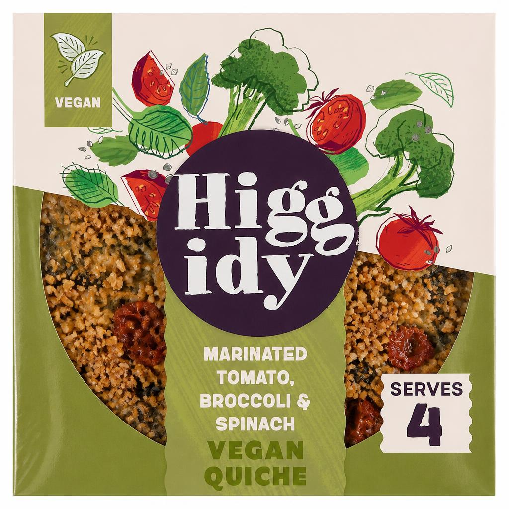 Higgidy Roasted Tomato, Broccoli and Spinach Quiche 380G
