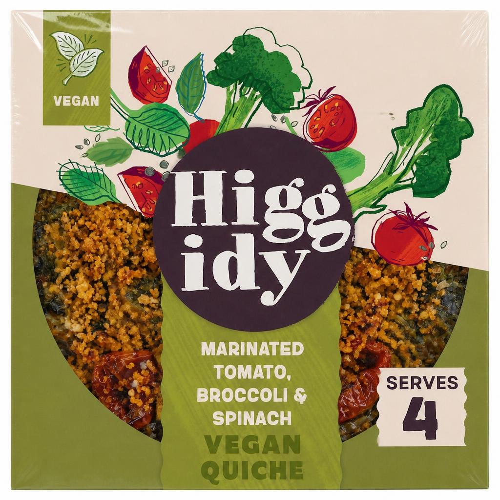 Higgidy Roasted Tomato, Broccoli and Spinach Quiche 380G