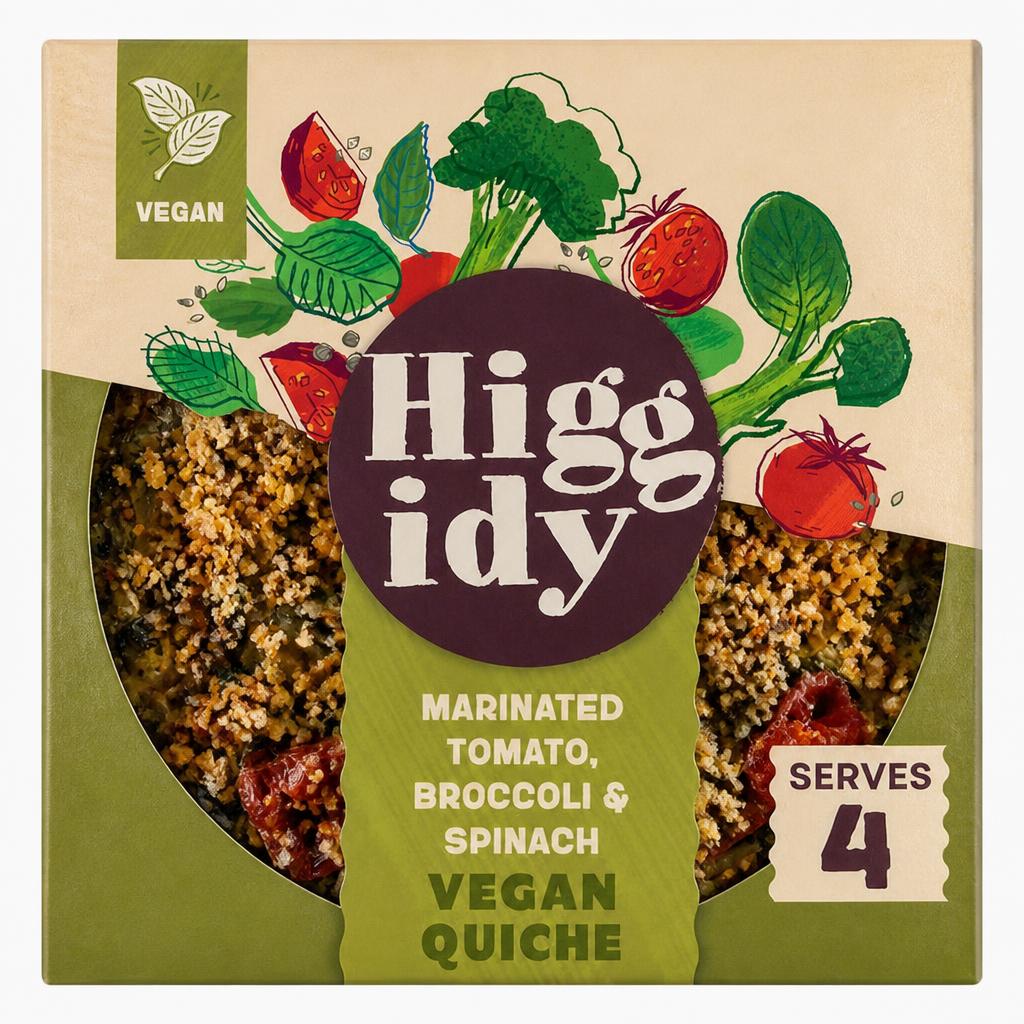 Higgidy Roasted Tomato, Broccoli and Spinach Quiche 380G