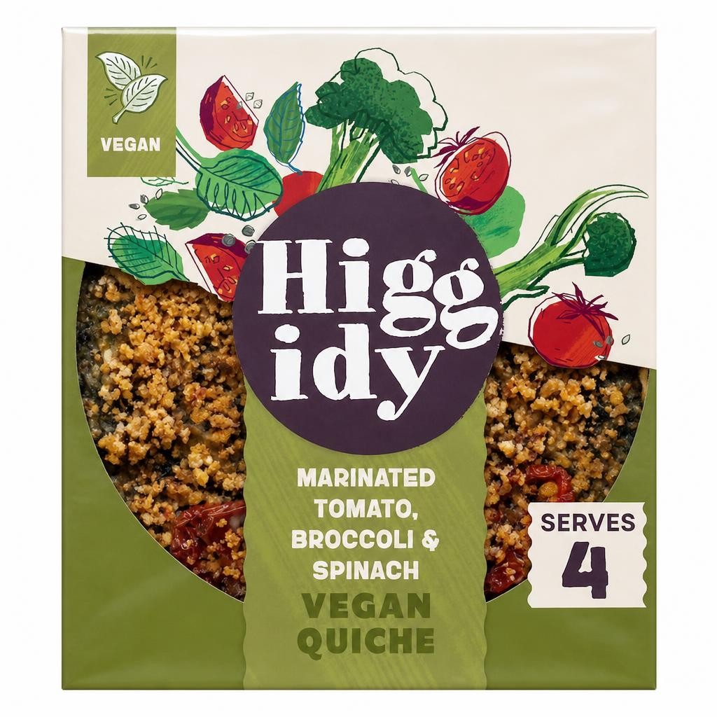 Higgidy Roasted Tomato, Broccoli and Spinach Quiche 380G
