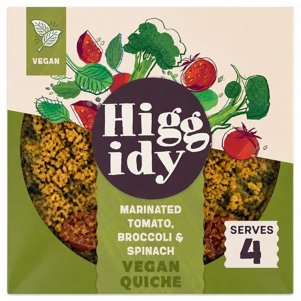 Higgidy Roasted Tomato, Broccoli and Spinach Quiche 380G
