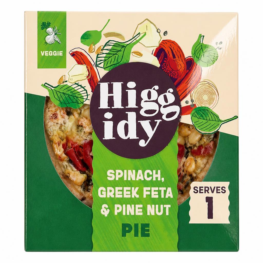 Higgidy Spinach, Greek Feta & Pine Nut Pie  200g