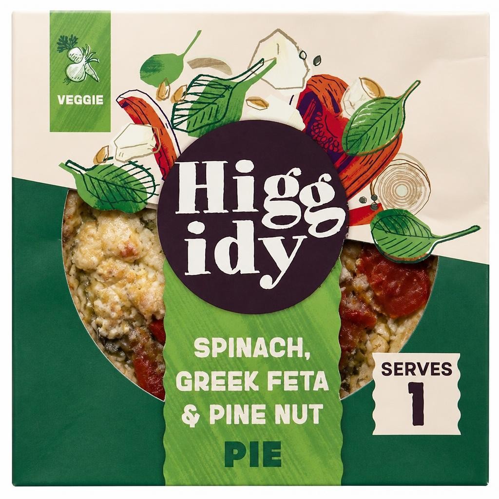 Higgidy Spinach, Greek Feta & Pine Nut Pie  200g