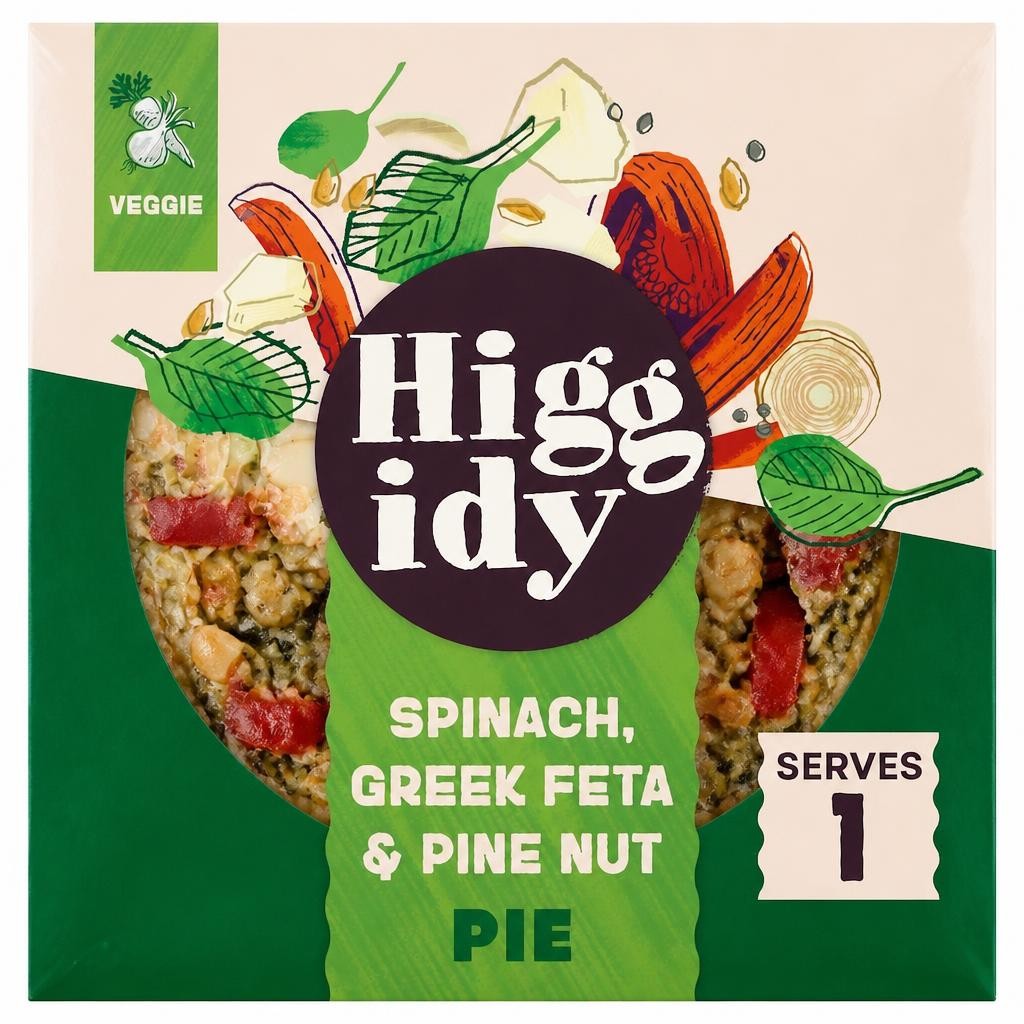Higgidy Spinach, Greek Feta & Pine Nut Pie  200g