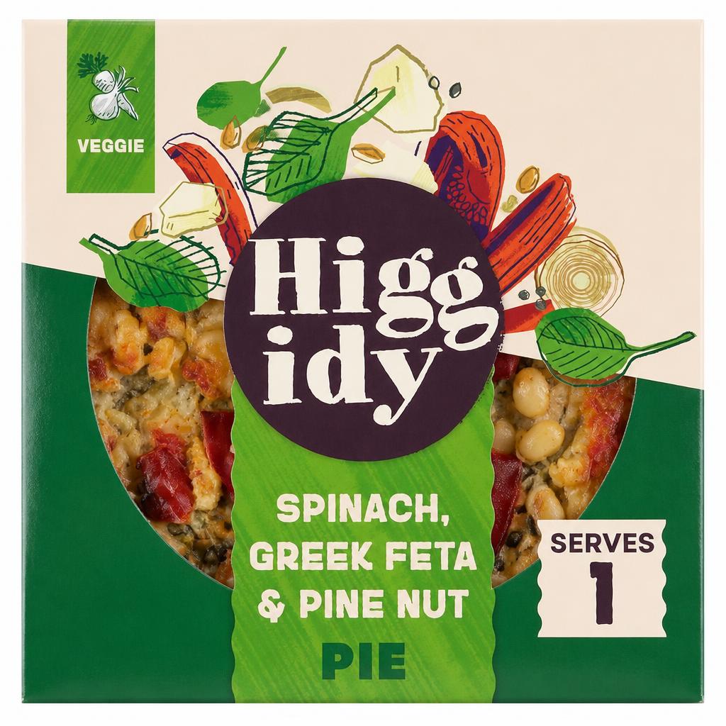 Higgidy Spinach, Greek Feta & Pine Nut Pie  200g