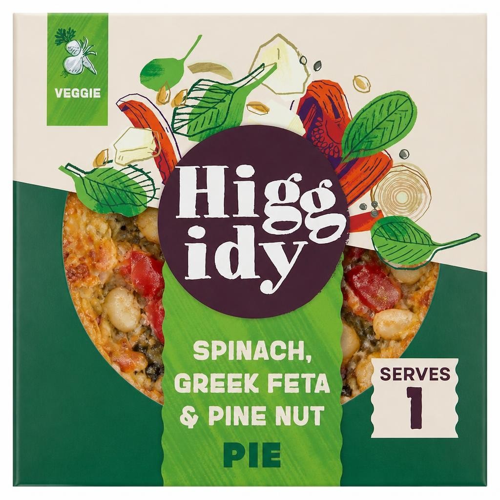 Higgidy Spinach, Greek Feta & Pine Nut Pie  200g