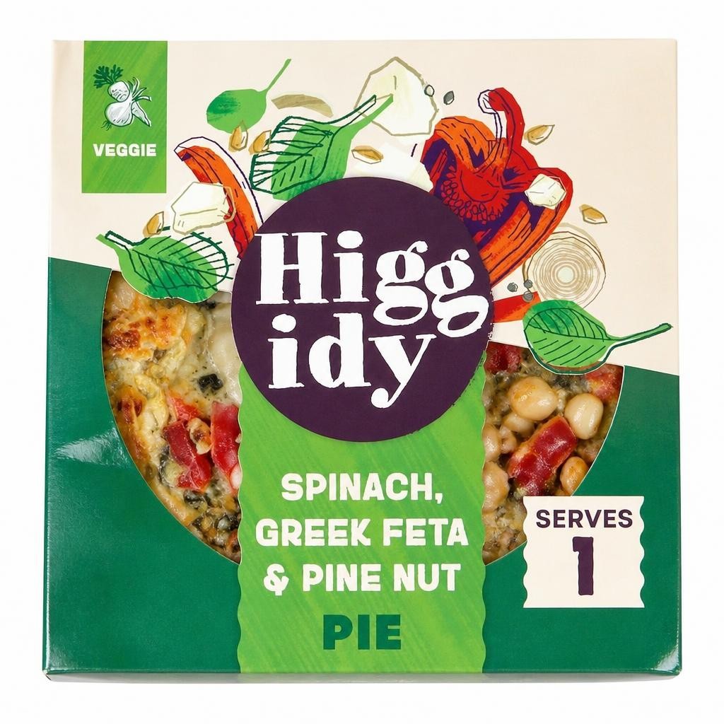 Higgidy Spinach, Greek Feta & Pine Nut Pie  200g