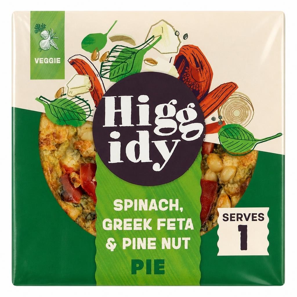 Higgidy Spinach, Greek Feta & Pine Nut Pie  200g