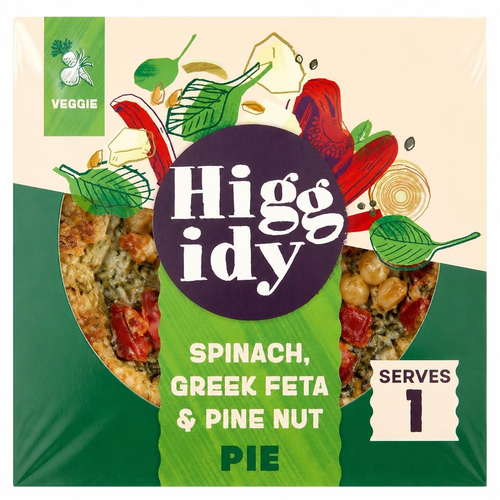 Higgidy Spinach, Greek Feta & Pine Nut Pie  200g