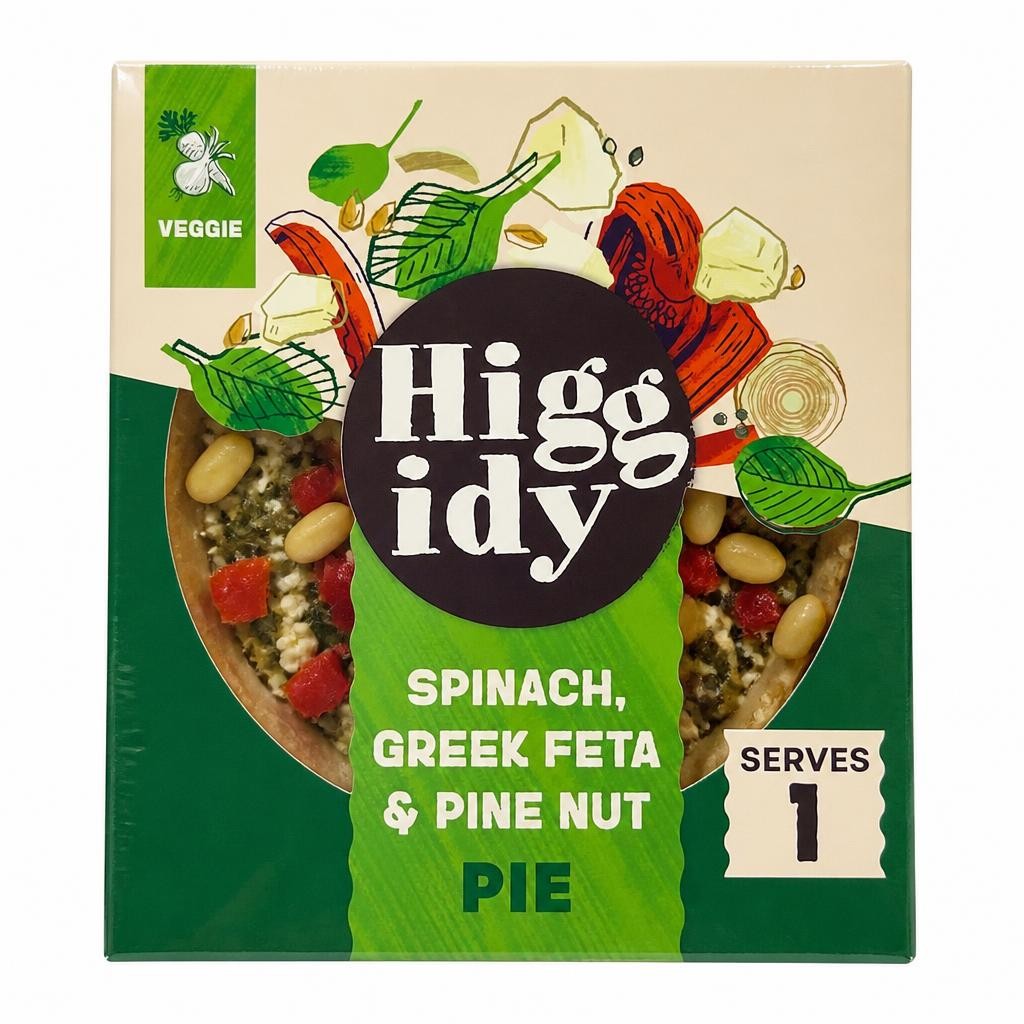 Higgidy Spinach, Greek Feta & Pine Nut Pie  200g
