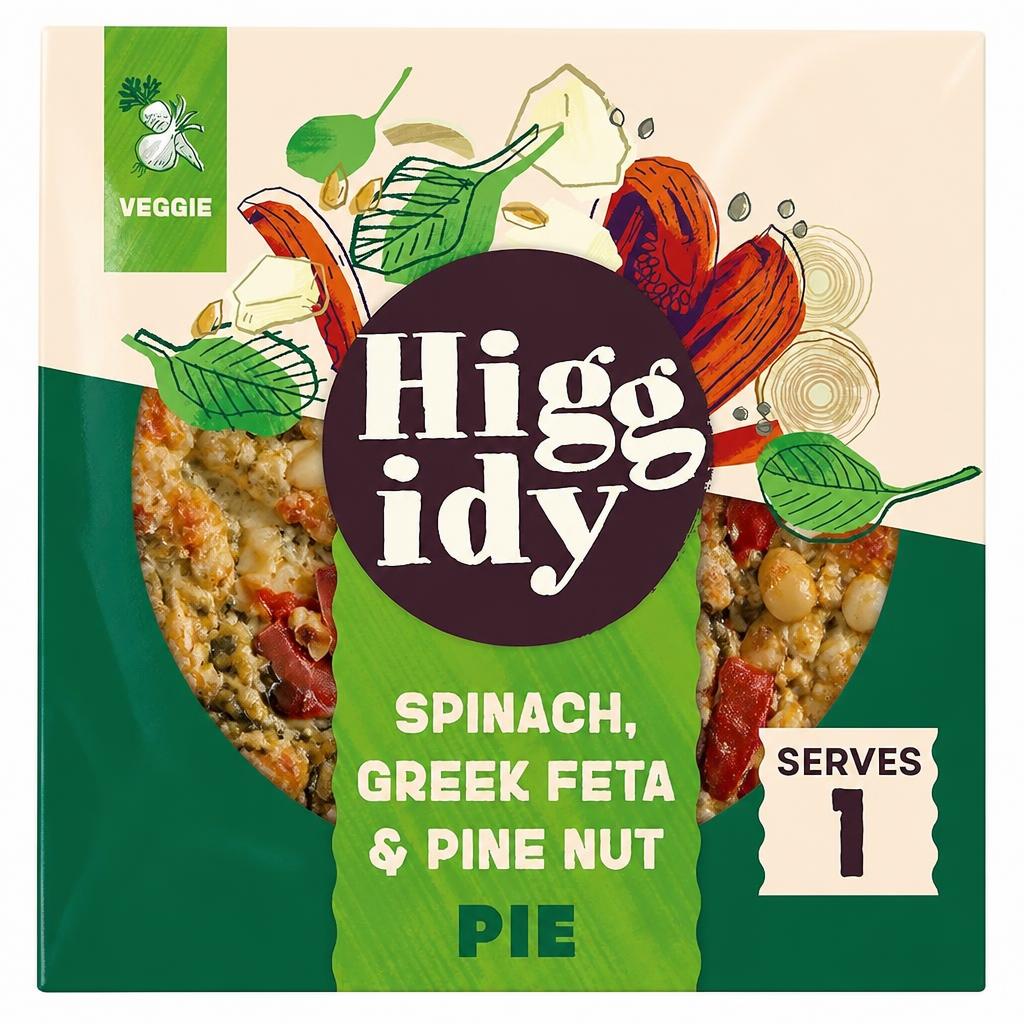 Higgidy Spinach, Greek Feta & Pine Nut Pie  200g