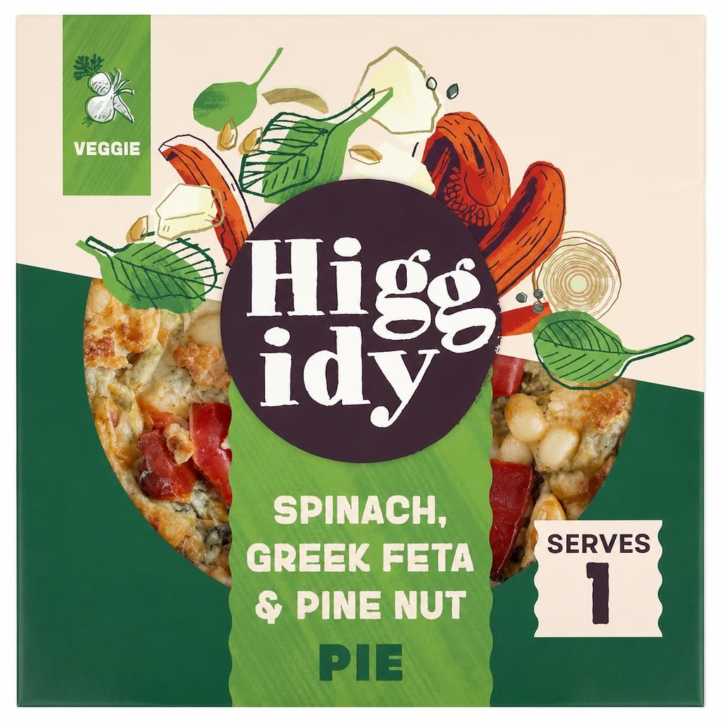 Higgidy Spinach, Greek Feta & Pine Nut Pie  200g