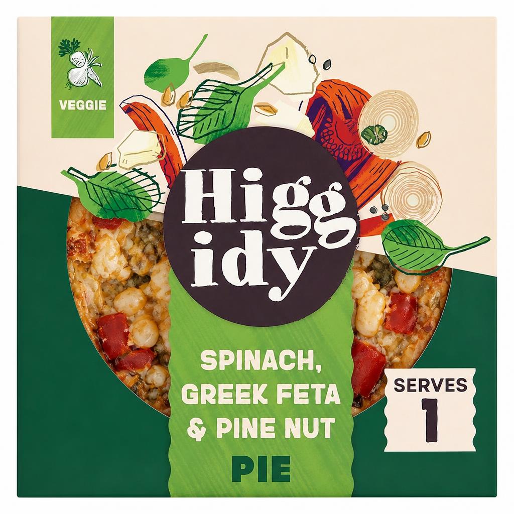 Higgidy Spinach, Greek Feta & Pine Nut Pie  200g