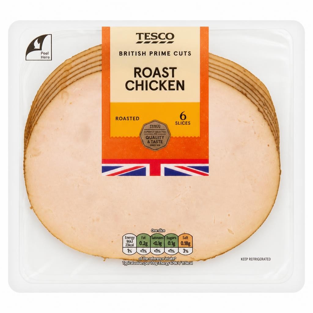 Tesco British Roast Chicken Slices 120g