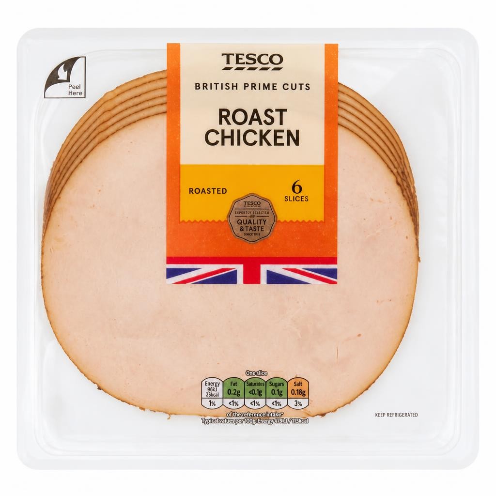 Tesco British Roast Chicken Slices 120g