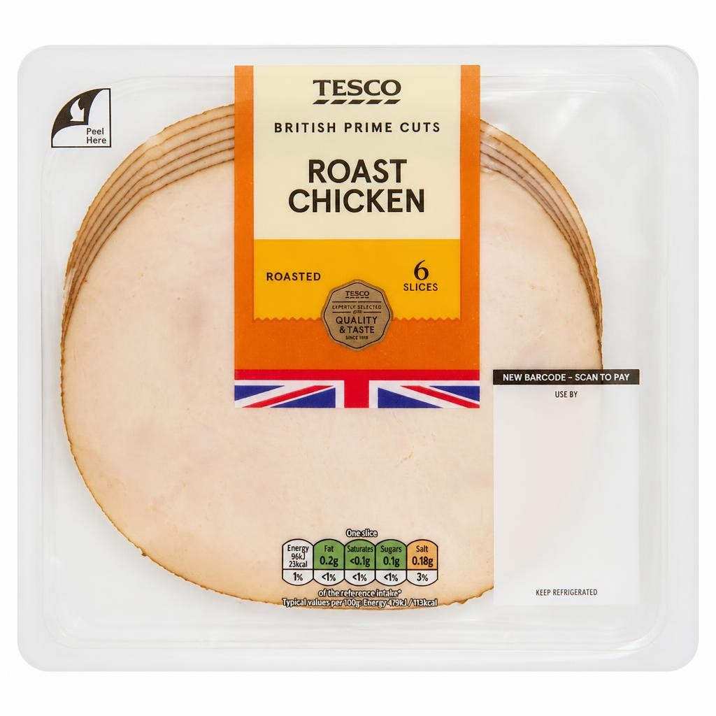 Tesco British Roast Chicken Slices 120g