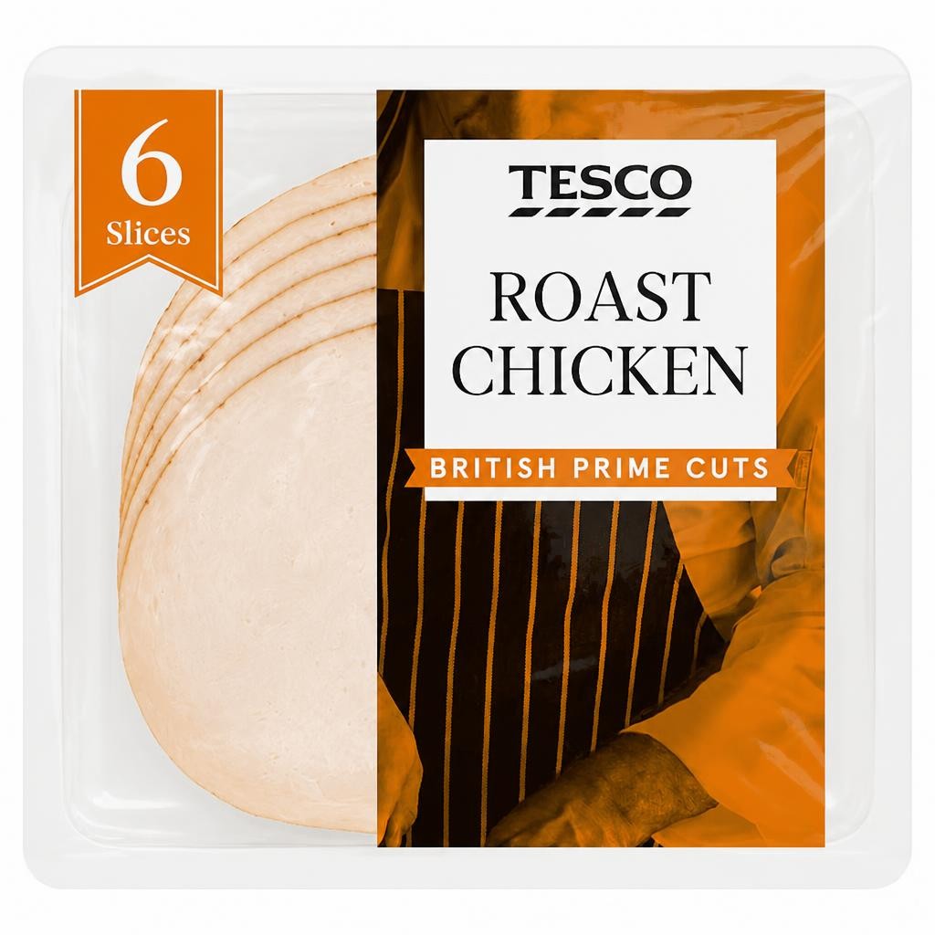 Tesco British Roast Chicken Slices 120g