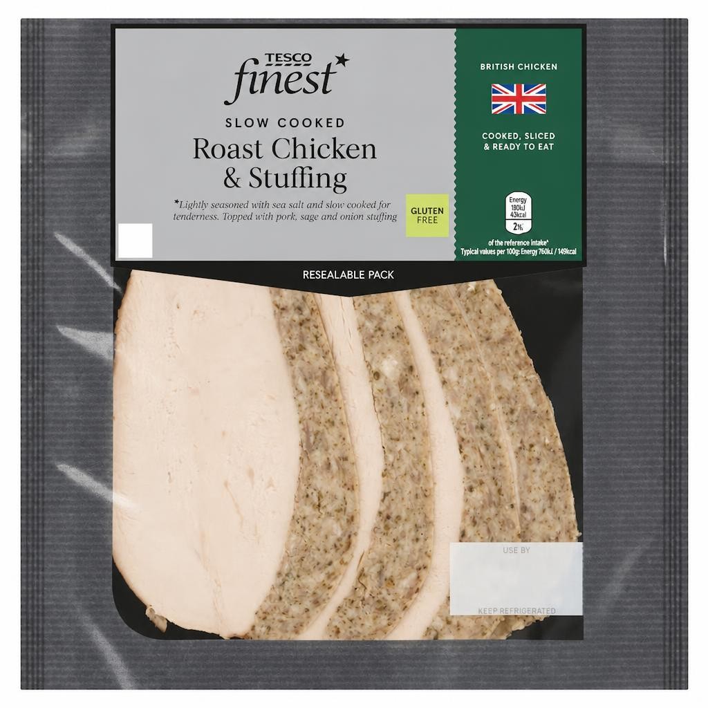 Tesco Finest Roast Chicken Breast with Pork, Sage & Onion Stuffing 120g