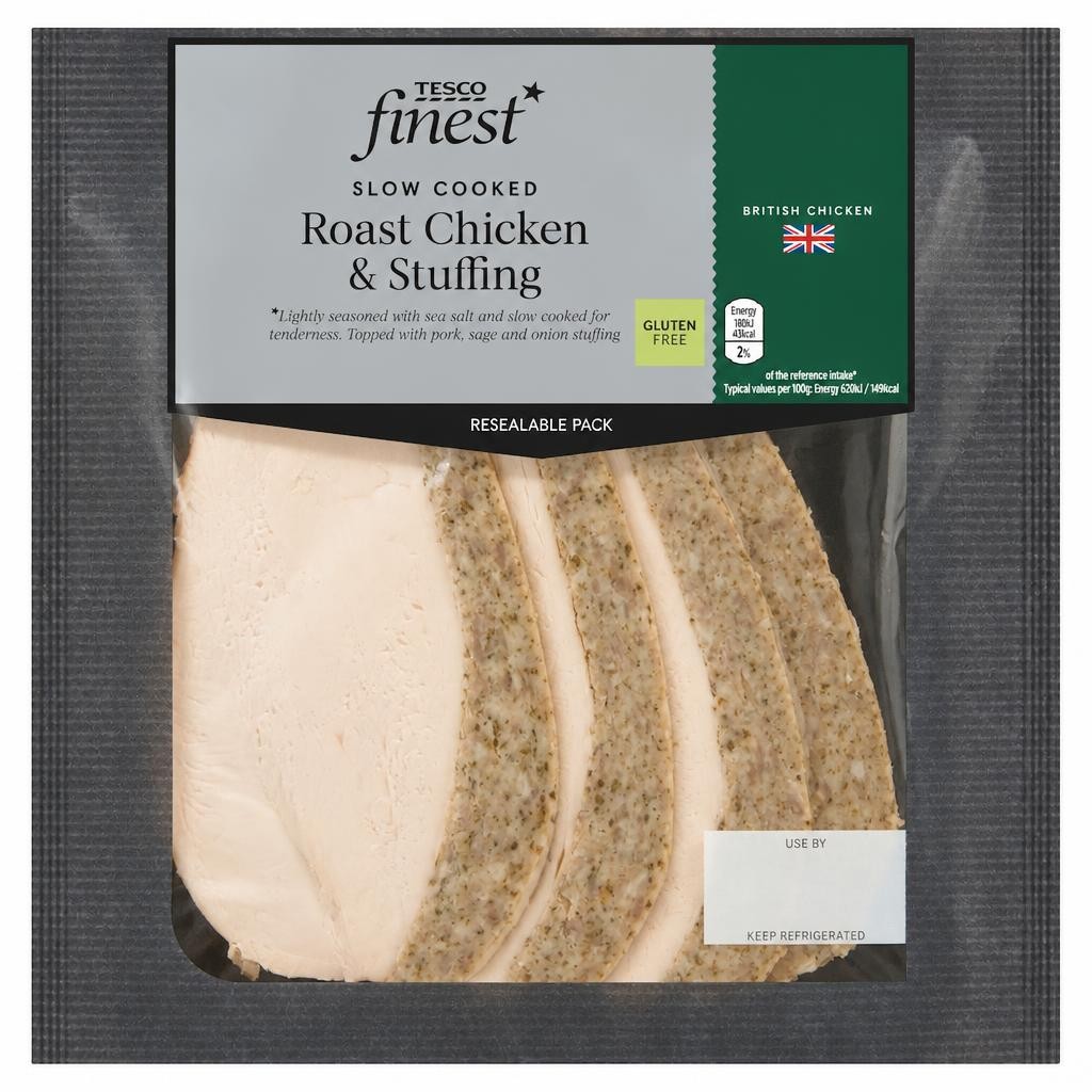 Tesco Finest Roast Chicken Breast with Pork, Sage & Onion Stuffing 120g