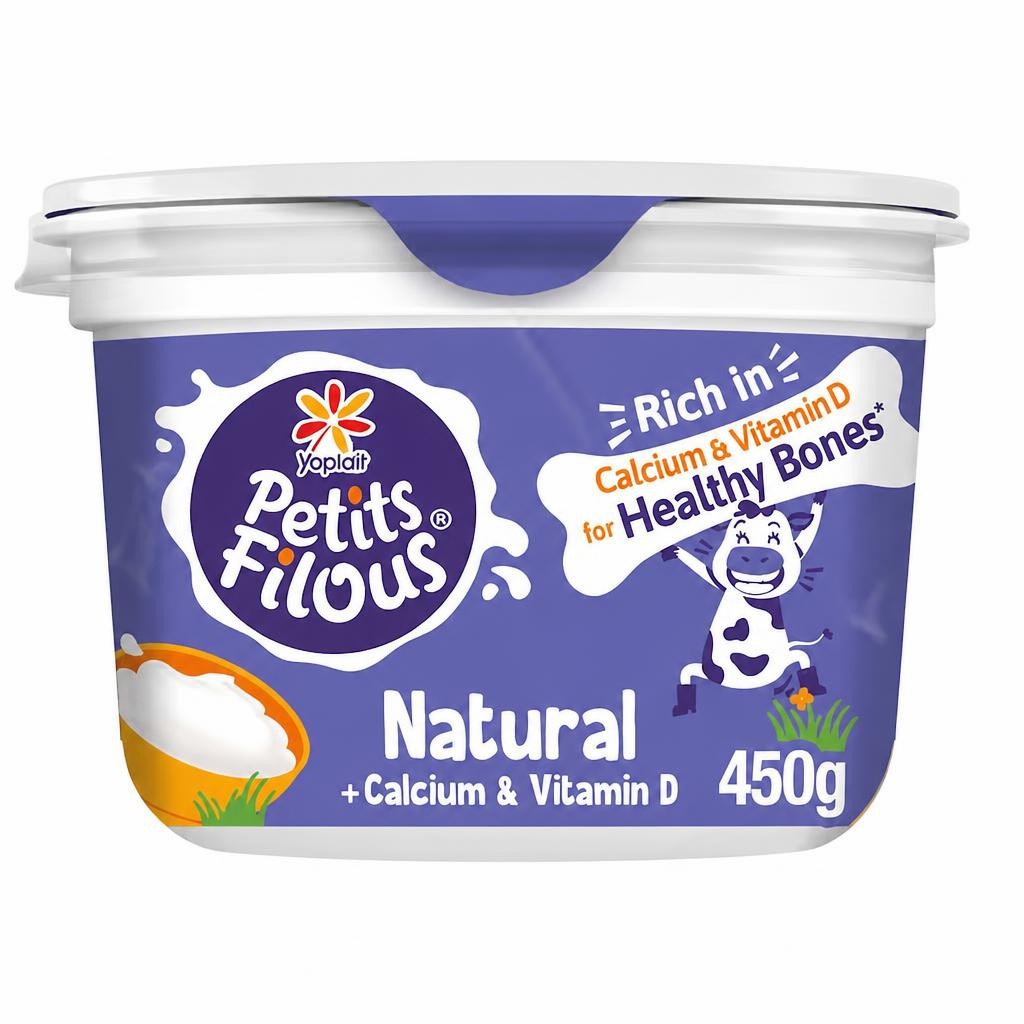 Petits Filous Natural Kids Yoghurt + Calcium and Vitamin D 450g
