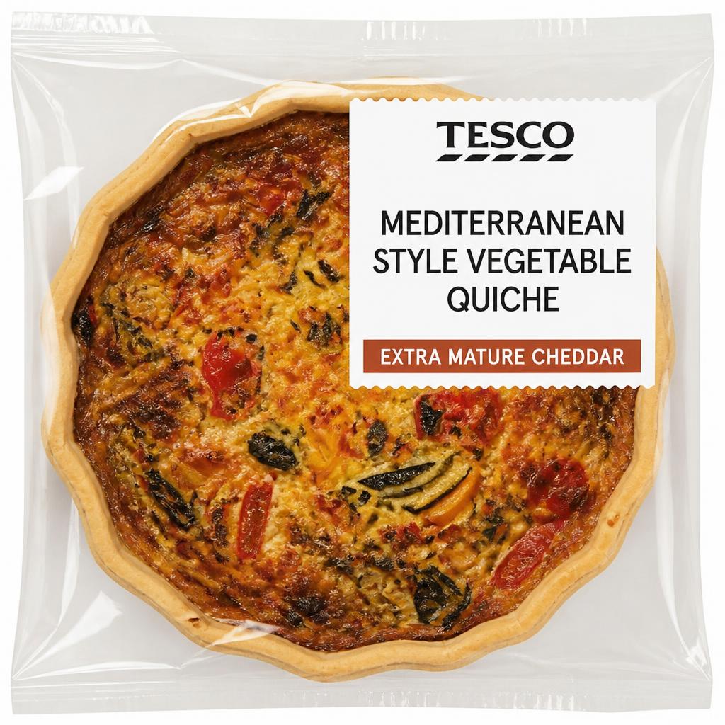 Tesco Mediterranean Style Vegetable Quiche 400g