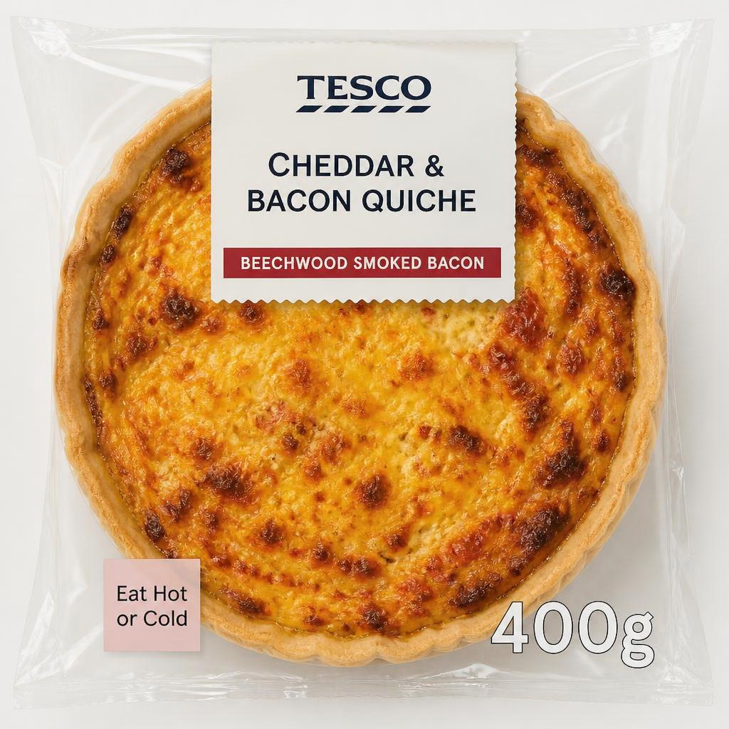 Tesco Cheese & Bacon Quiche 400g