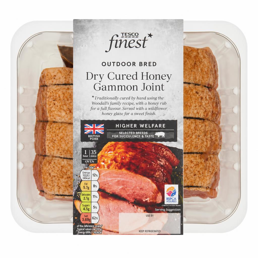 Tesco Finest Dry Cured Honey Gammon Joint 1kg