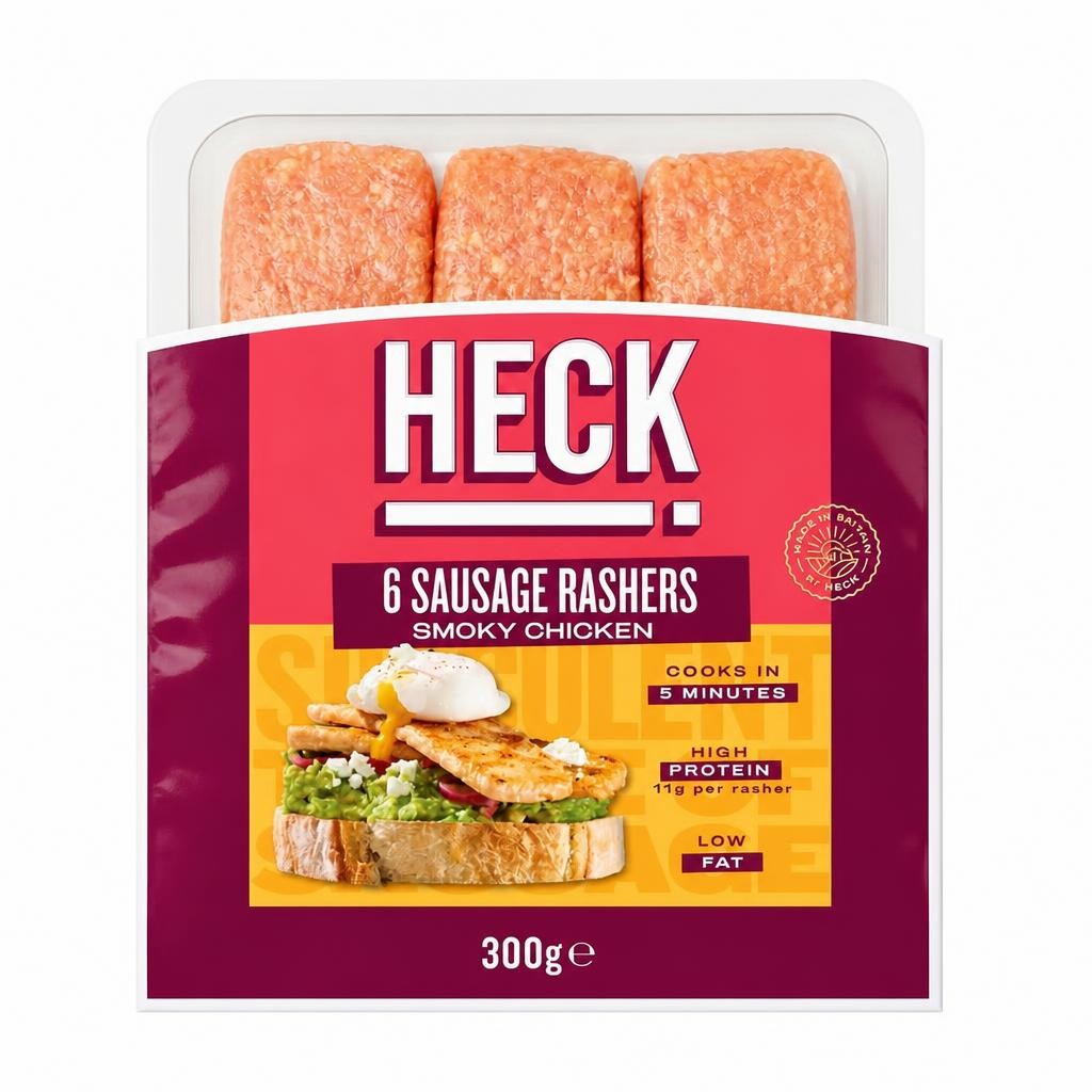 Heck 6 Smoky Chicken Sausage Rashers 300g