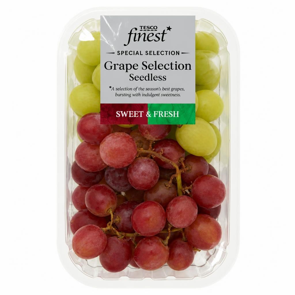 Tesco Finest Grapes Selection Seedless 500g