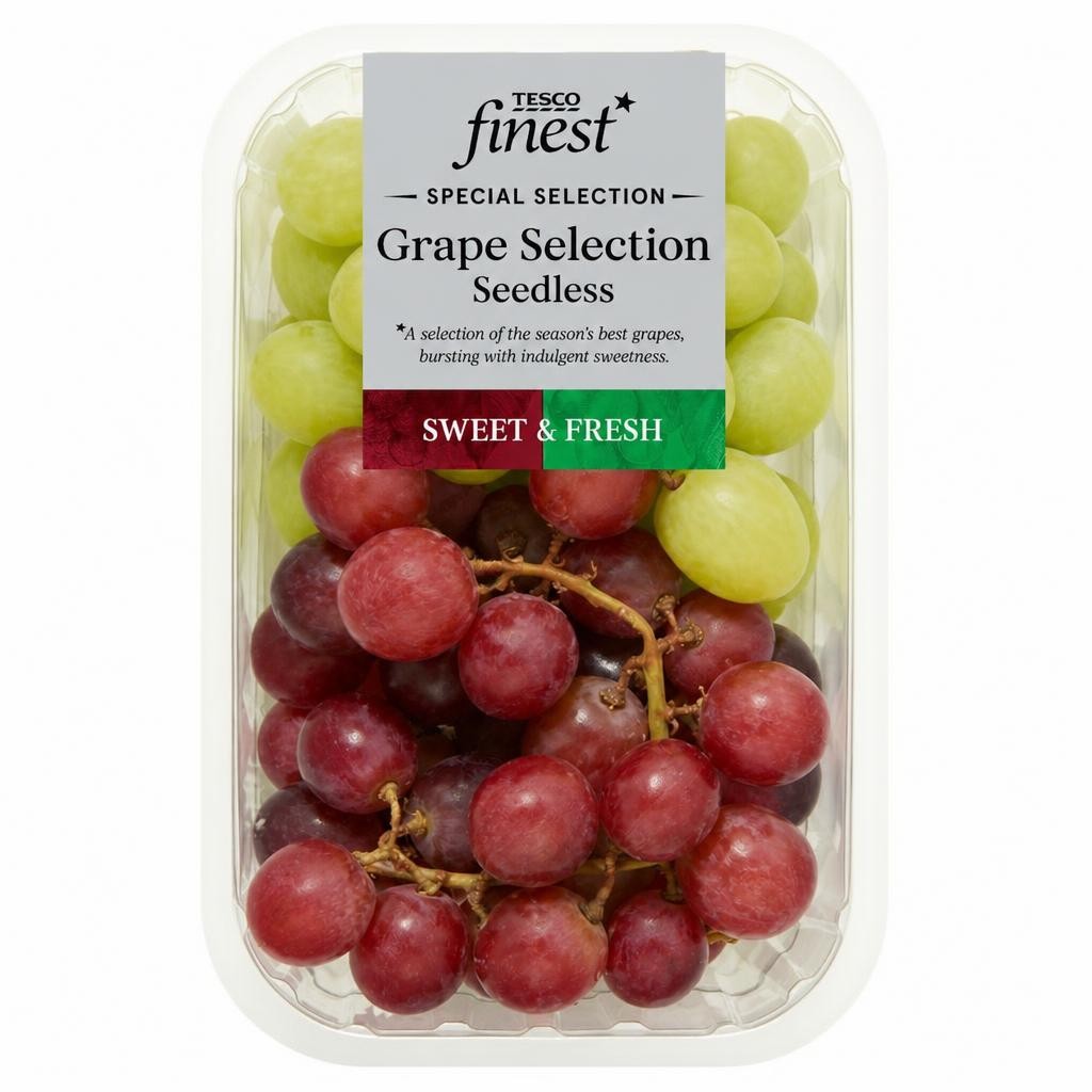 Tesco Finest Grapes Selection Seedless 500g