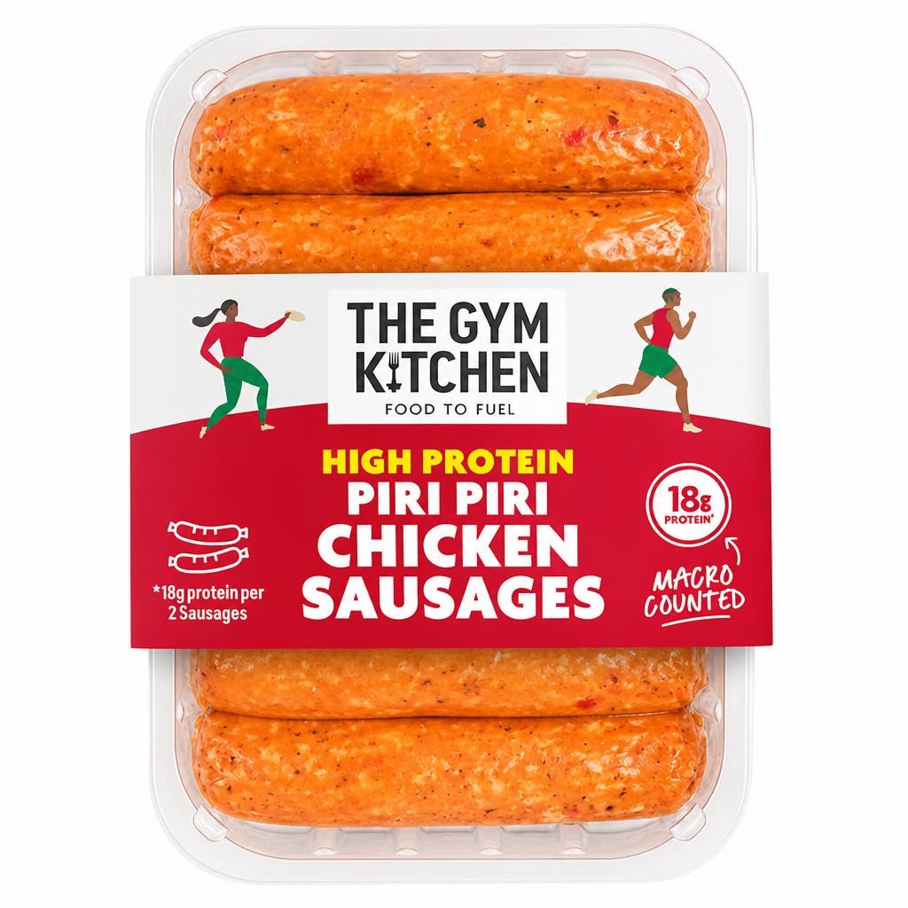The Gym Kitchen Piri Piri Chicken Sausages 340g