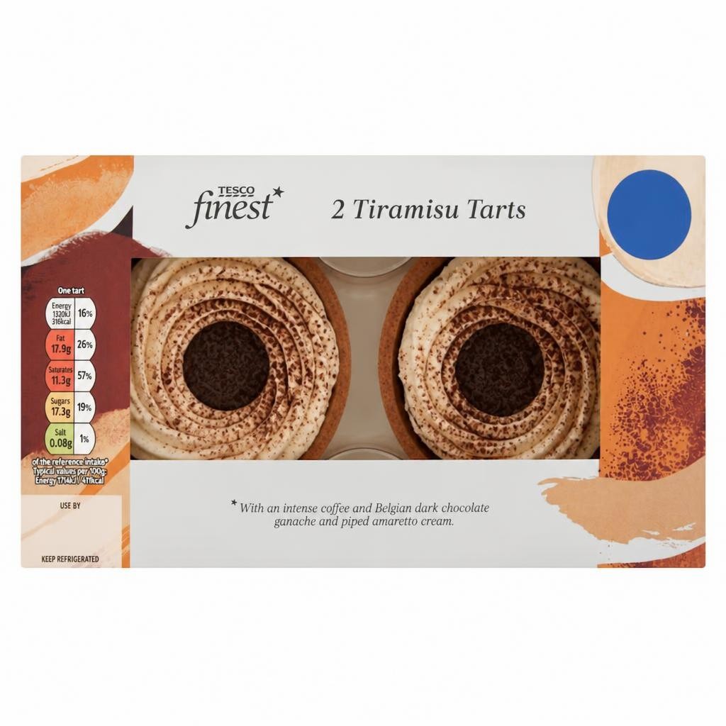 Tesco Finest 2 Tiramisu Tarts