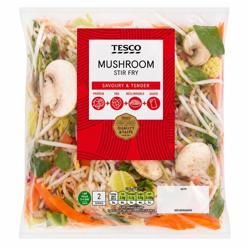 Tesco Mushroom Stir Fry 320g