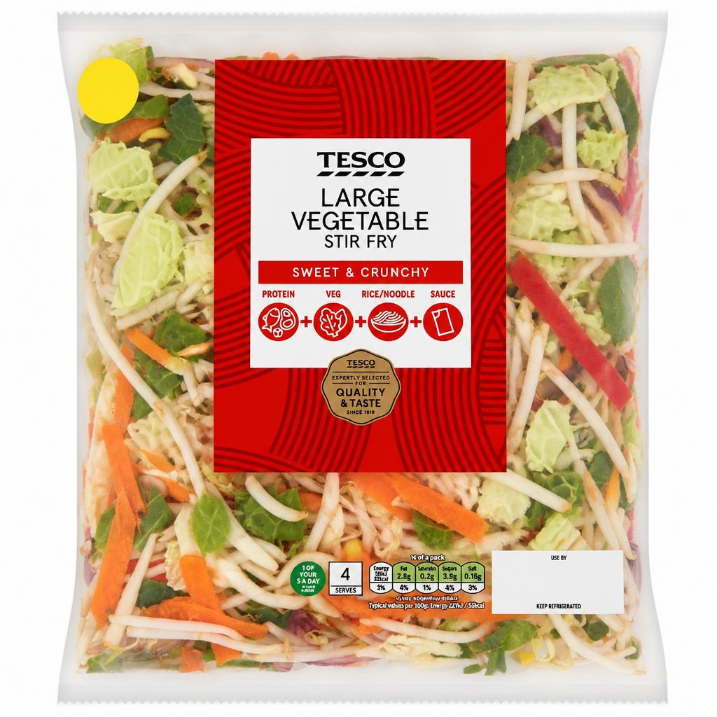 Tesco Large Vegetable Stir Fry 570g