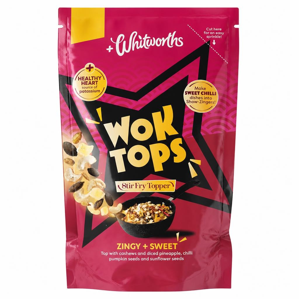 Whitworths Wok Tops Zingy + Sweet Topper 100G