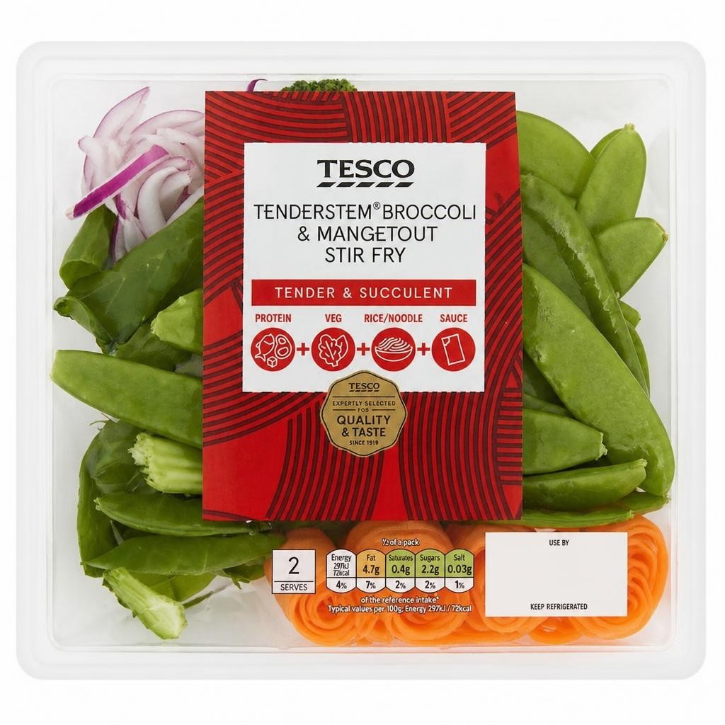Tesco Tenderstem Broccoli & Mangetout Stir Fry 200g