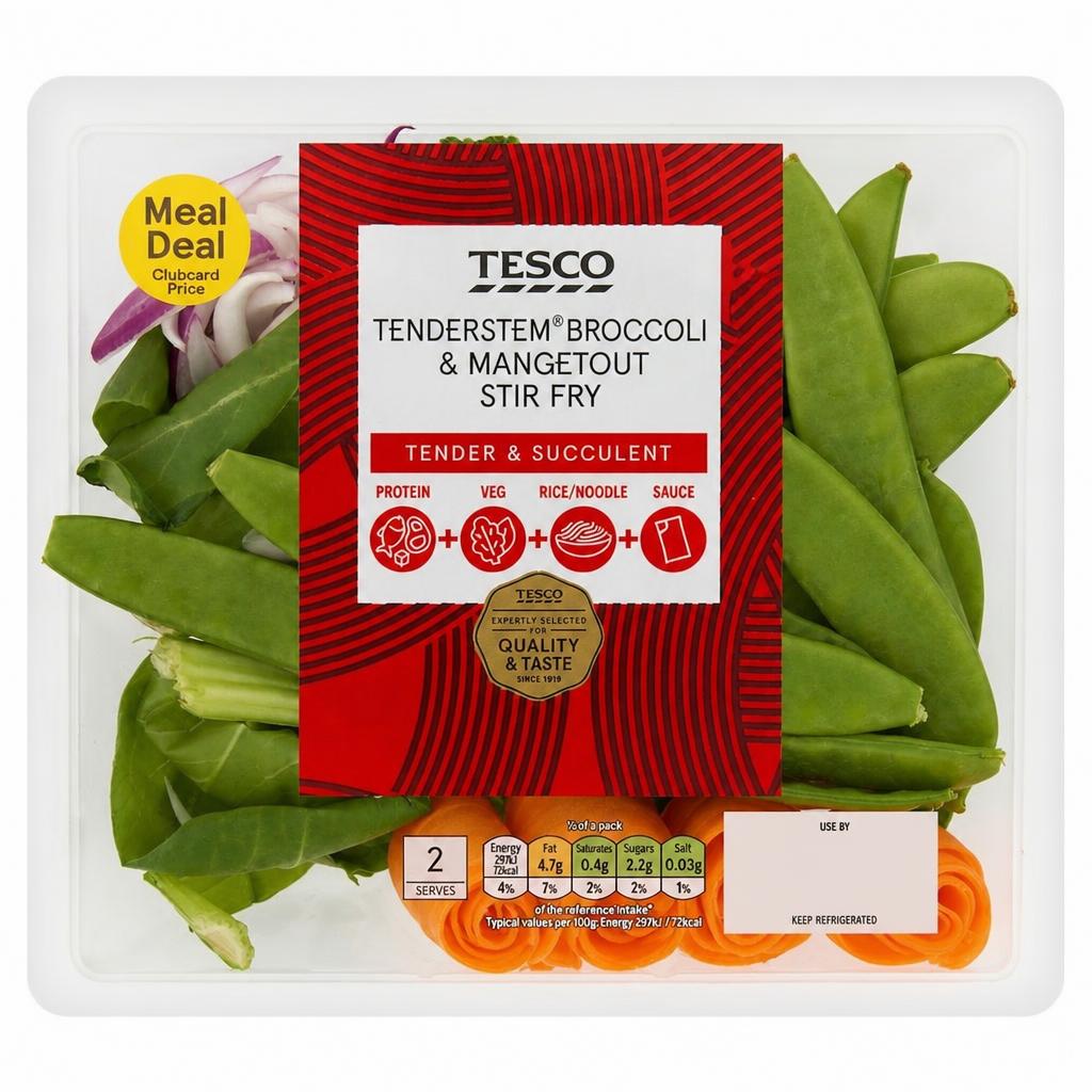 Tesco Tenderstem Broccoli & Mangetout Stir Fry 200g