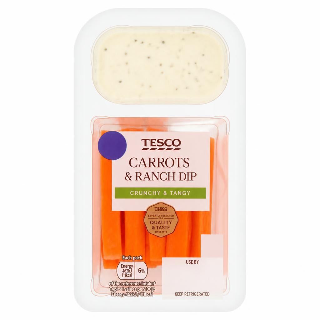 Tesco Carrots & Ranch Dip 100g