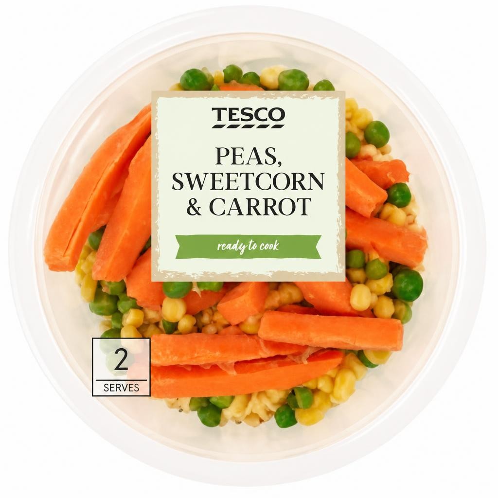 Tesco Peas, Sweetcorn & Carrot 395g