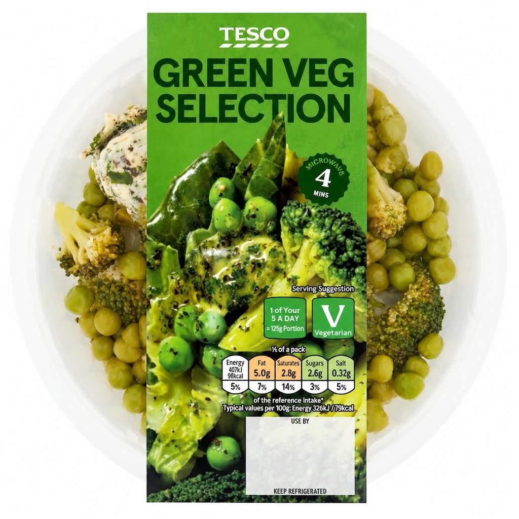Tesco Green Vegetable Selection 250g