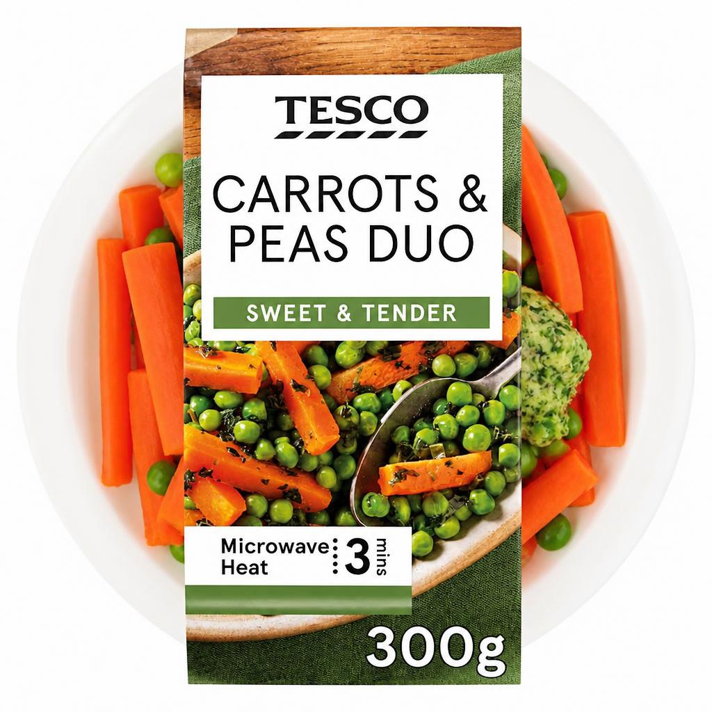 Tesco Carrots & Peas Duo 300g