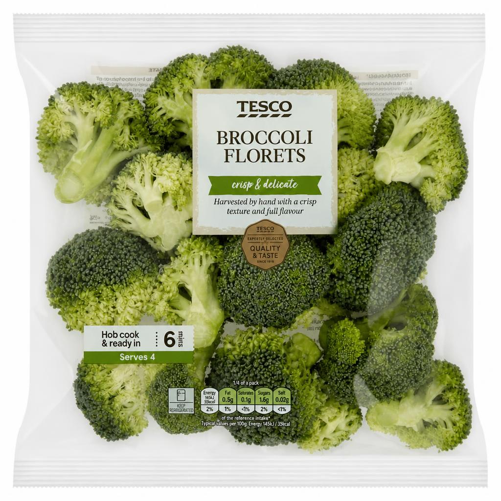 TESCO BROCCOLI FLORETS 400g