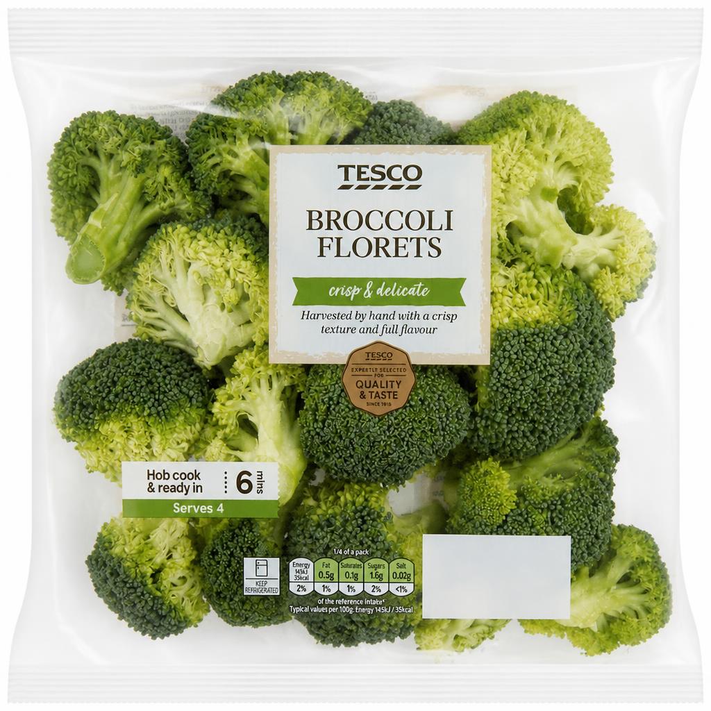 TESCO BROCCOLI FLORETS 400g