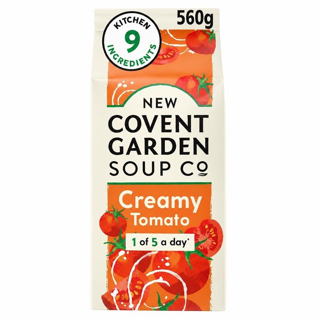 New Covent Garden Creamy Tomato Soup (Only 9 Kitchen Ingredients) 560g