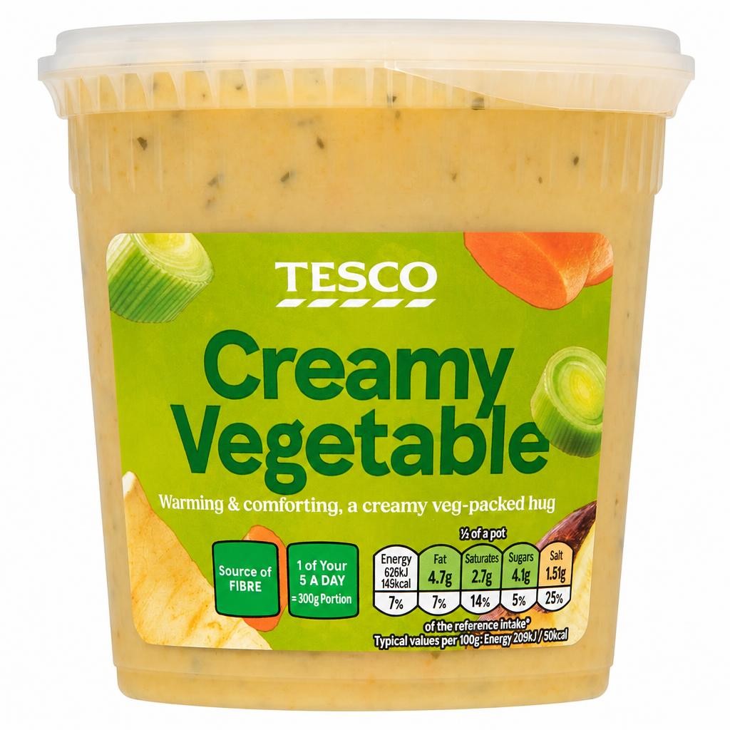 Tesco Creamy Vegetable Soup 600g