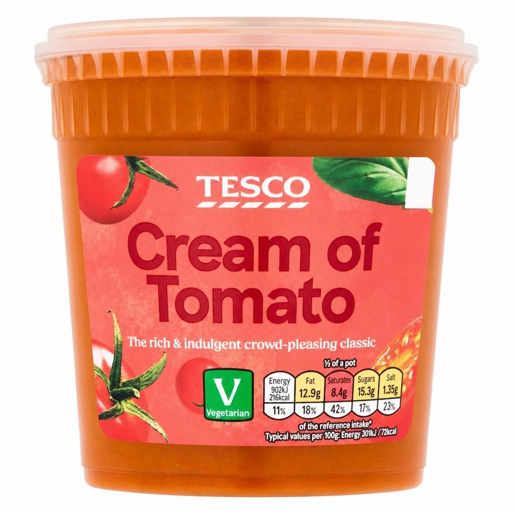 Tesco Cream Of Tomato Soup 600g