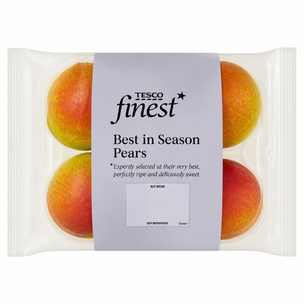 Tesco Finest Best in Season Pears 4 Pack