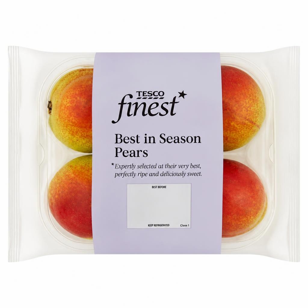 Tesco Finest Best in Season Pears 4 Pack