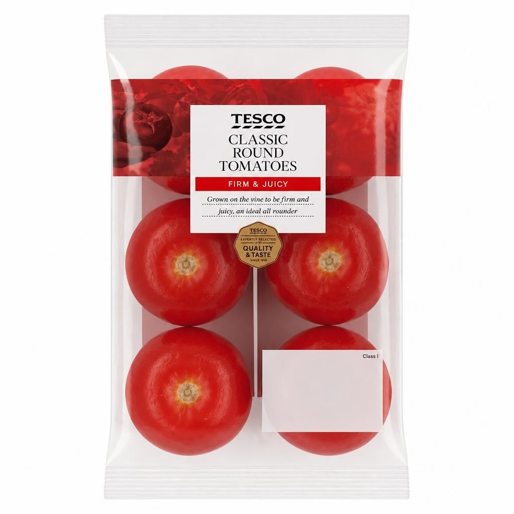 Tesco Classic Round Tomatoes 6 Pack